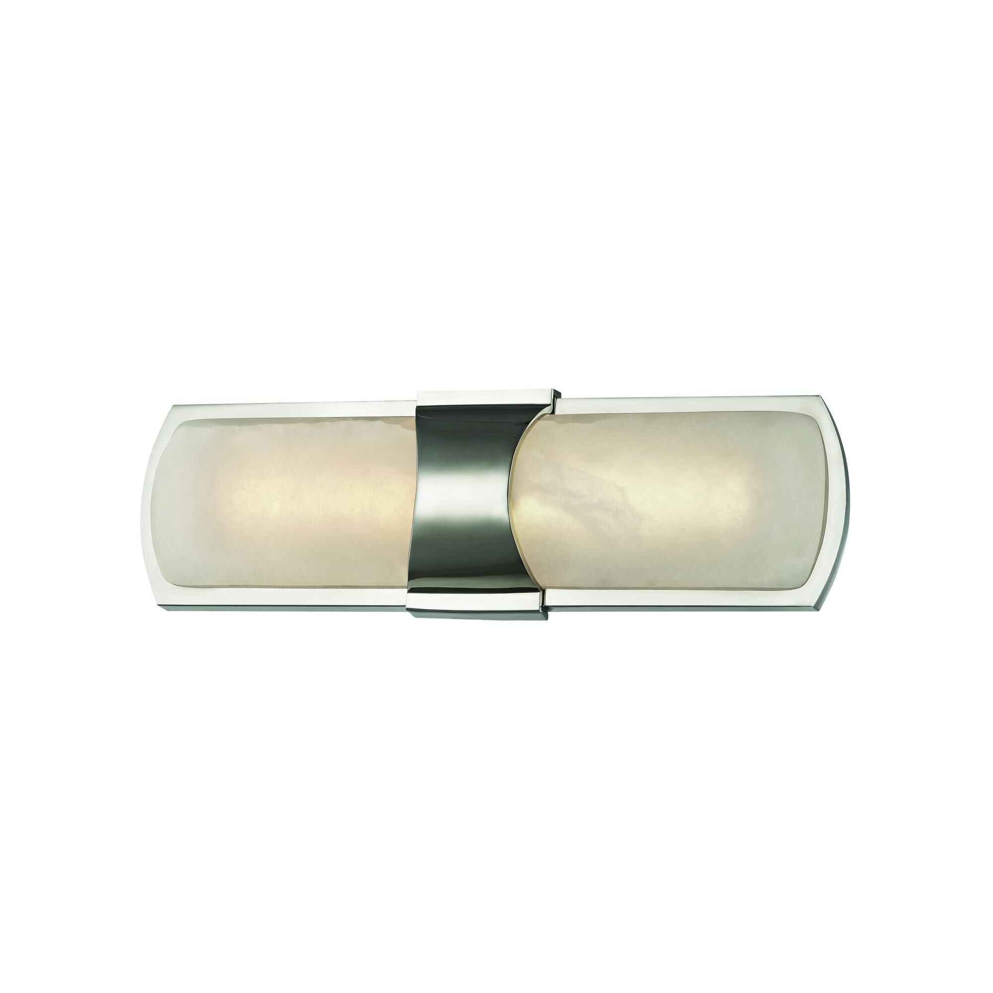 Shown in Polished Nickel finish and Opal White Alabaster glass